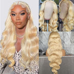 Former LACE Head Cap LACE FRONTAL WIG13x4 Straight 613 BLONDE Straight Hair