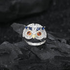 S925 Sterling Silver Niche-design Vintage Everyday Versatile Owl Ring