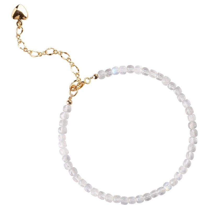 Natural Gray Moonstone Bracelet Crystal
