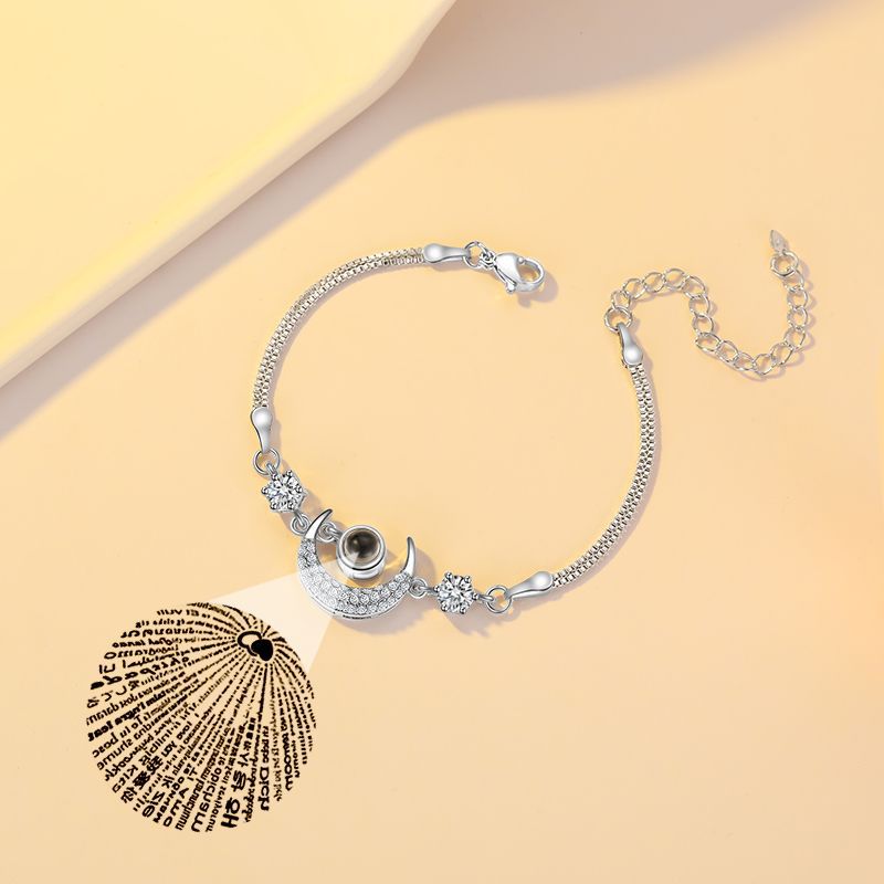 Projection Star Moon Bracelet Korean Style Charm