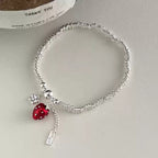 Berry's Worries Silver Ring Bracelet For Women