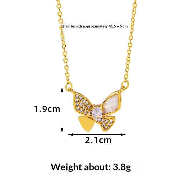 Luxury High-end Butterfly Necklace For Women