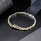 Minimalist And Sophisticated Tennis Bracelet With Full Diamond Zirconium Oxide
