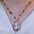 Colorful Pendant Necklacesimple And Versatile For Pairing With Sweaters