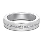 S925 Sterling Silver Ring Men's And Women's Light Luxury High-grade Zircon Inlaid Personality Simple Daily