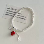 Berry's Worries Silver Ring Bracelet For Women