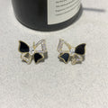 Micro-inlaid Hollow Butterfly Fairy-style Earrings