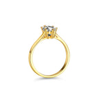 S925 Silver Ring Moissanite Moissanite Diamond Cross Ladies