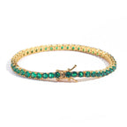 Minimalist And Sophisticated Tennis Bracelet With Full Diamond Zirconium Oxide