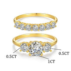 Moissanite Women's Ring High-end Silver Jewelry Accessories