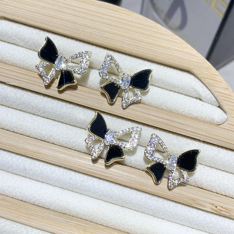 Micro-inlaid Hollow Butterfly Fairy-style Earrings