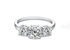 Moissanite Women's Ring High-end Silver Jewelry Accessories