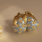 Luxury-yet-affordable Golden-line Tassel Geometric Crystal Earrings