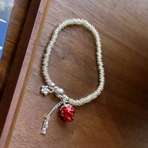 Berry's Worries Silver Ring Bracelet For Women