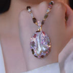 Colorful Pendant Necklacesimple And Versatile For Pairing With Sweaters