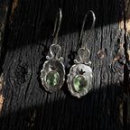 Women's Vintage Light-green Crystal Earrings