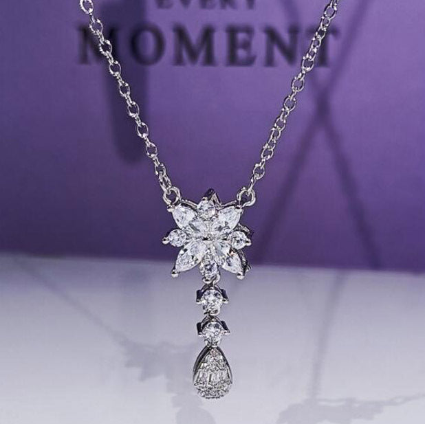 Jewelry Necklace Zircon Set Set Bride