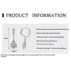 Mosangshi Luxury Light Luxury Full Diamond Earrings