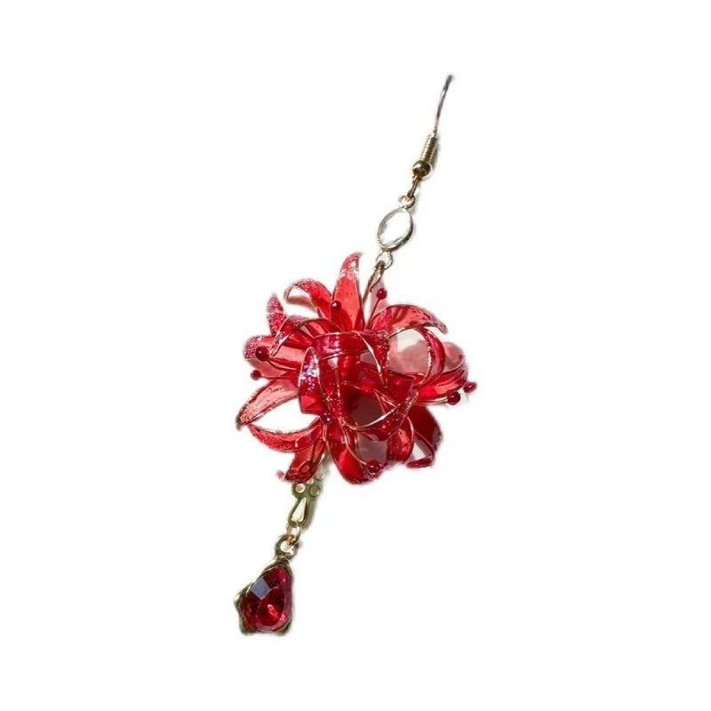 Red Spider Lily Manjushage Women's Earrings
