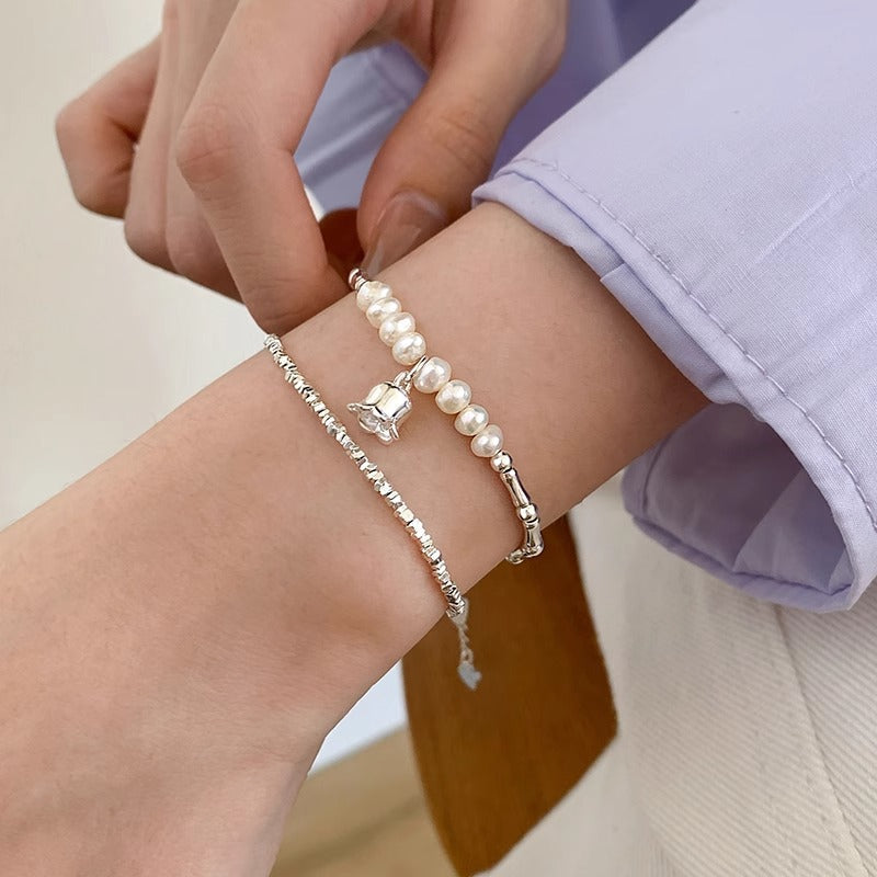 Korean-style Sweet And Cool Lily Of The Valley Pendant Bracelet