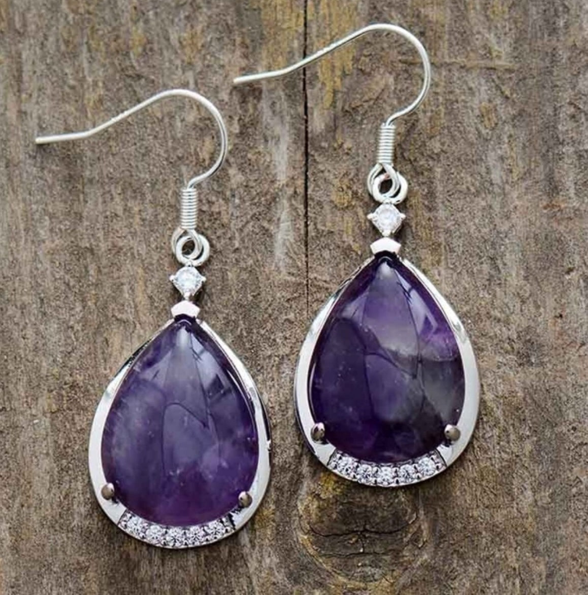 Minimalist Waterdrop Lapis Lazuli And Rose Quartz Pendant Earrings