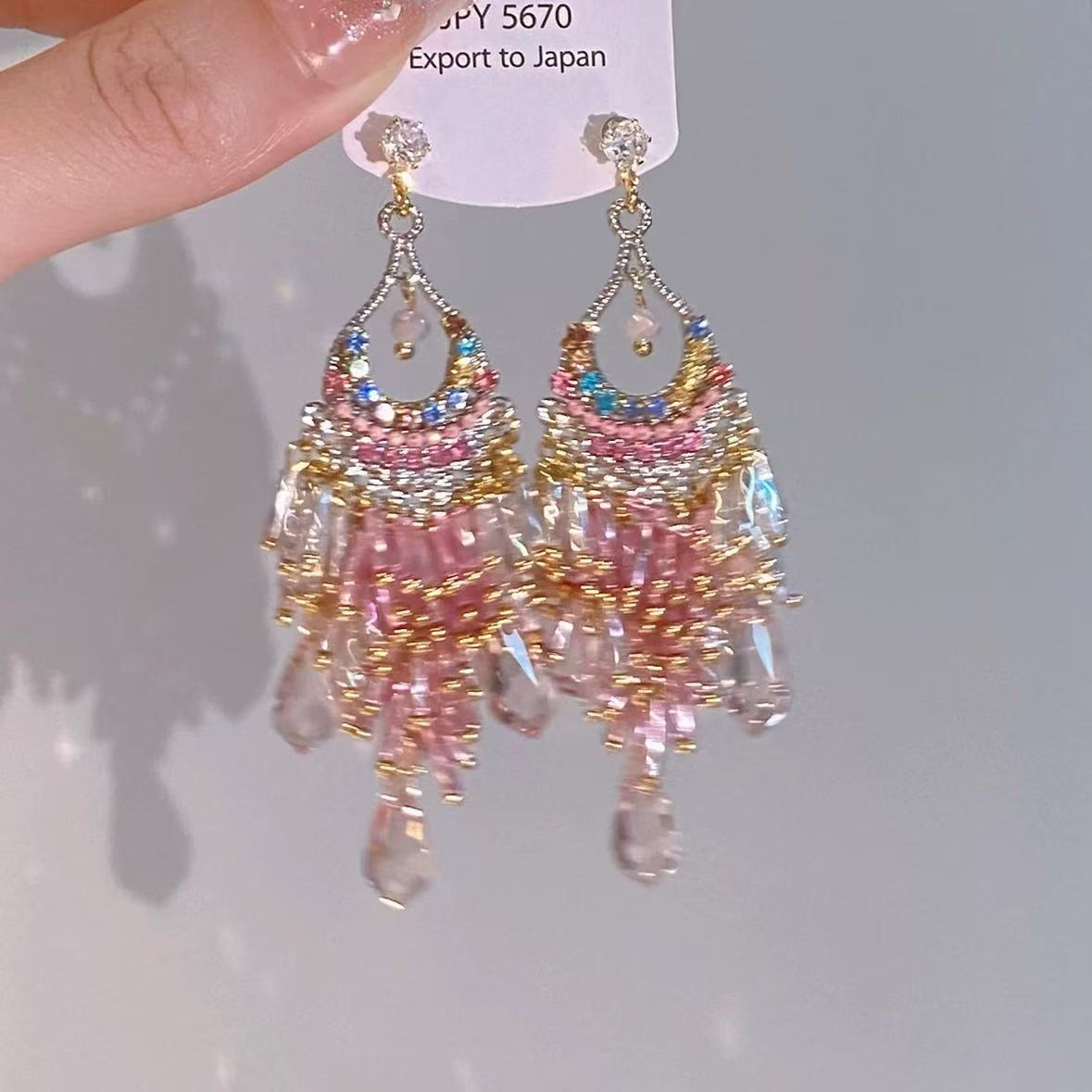 New Vintage Long Tassel Earringselegant And Versatile