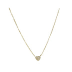 Love Necklace S925 Sterling Silver Plated 18K Gold