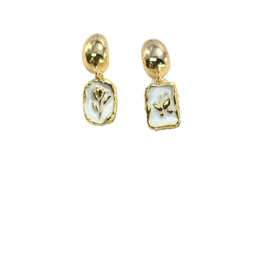 S925 Silver Needle Asymmetric Ear Stud Female