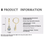 Mosangshi Luxury Light Luxury Full Diamond Earrings