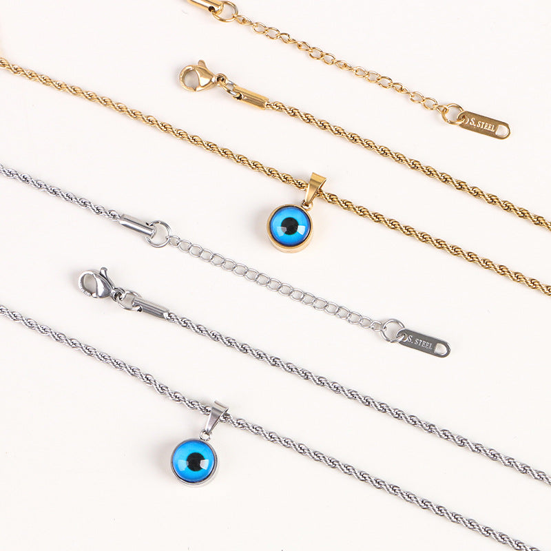 Fashionable And Luxurious Stainless Steel Rope-Style Necklace Accessories