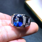 Men's Natural Tanzanite Topaz Ring
