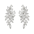 Zircon Leaf Earrings For Women