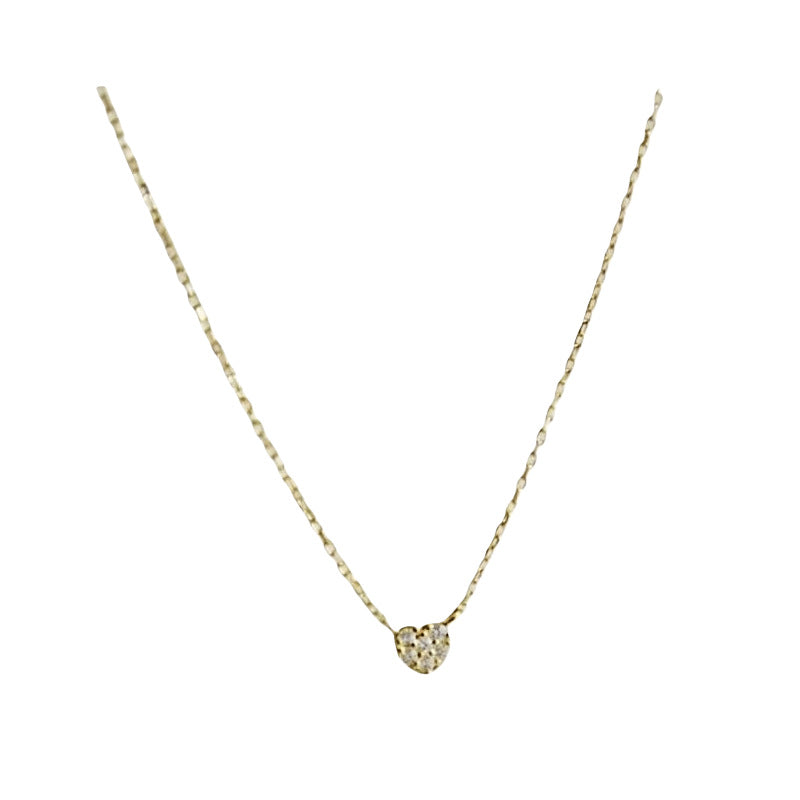 Love Necklace S925 Sterling Silver Plated 18K Gold