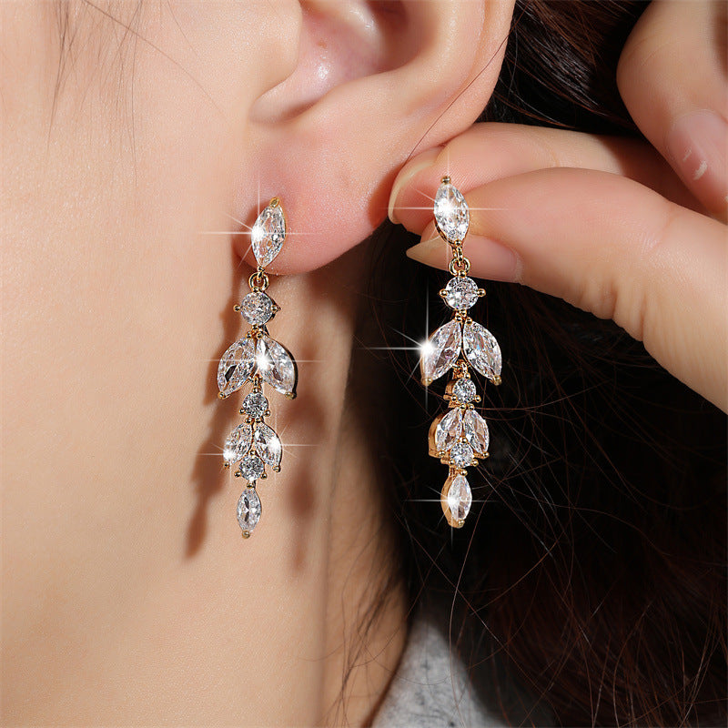 Creative Leaf-shaped Earrings For Women